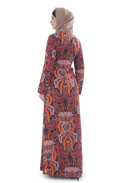 Printed Georgette Dual Layer Abaya AYG-074