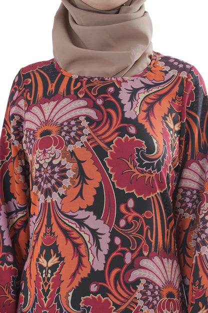 Printed Georgette Dual Layer Abaya AYG-074