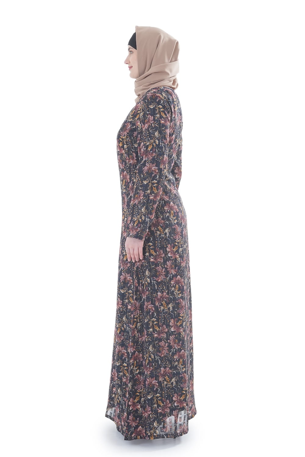 Printed Lurex Georgette Dual Layer Abaya AYG-075