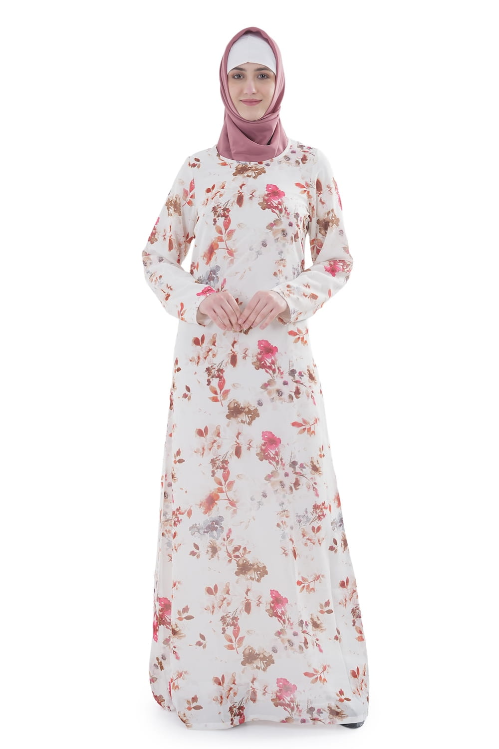 Printed Georgette Dual Layer Abaya AYG-076