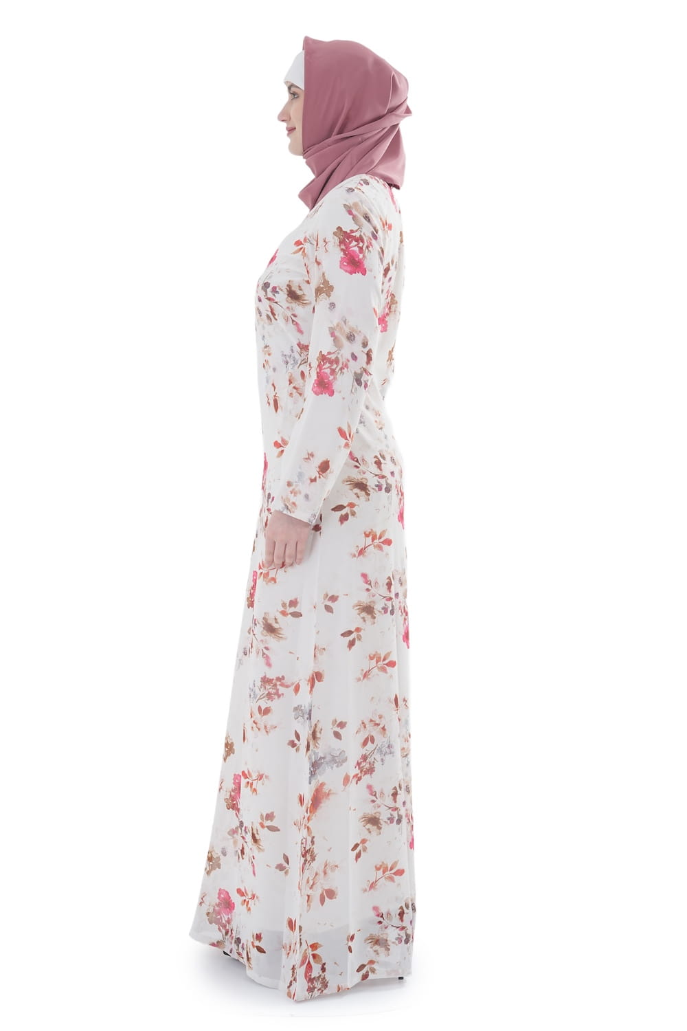 Printed Georgette Dual Layer Abaya AYG-076