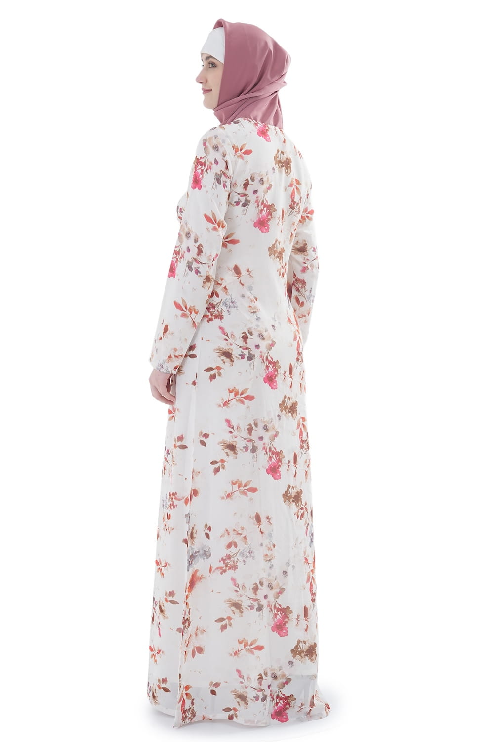 Printed Georgette Dual Layer Abaya AYG-076