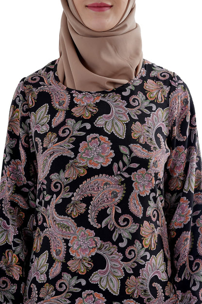 Printed Georgette Dual Layer Abaya AYG-077