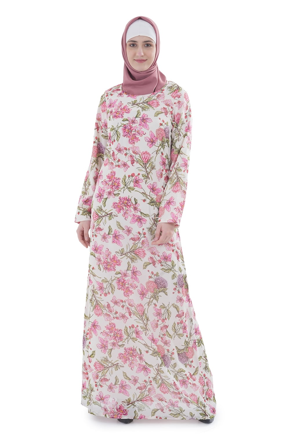 Printed Georgette Dual Layer Abaya AYG-078