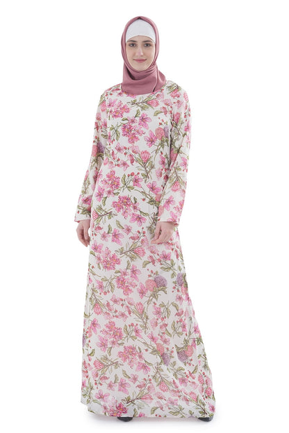 Printed Georgette Dual Layer Abaya AYG-078