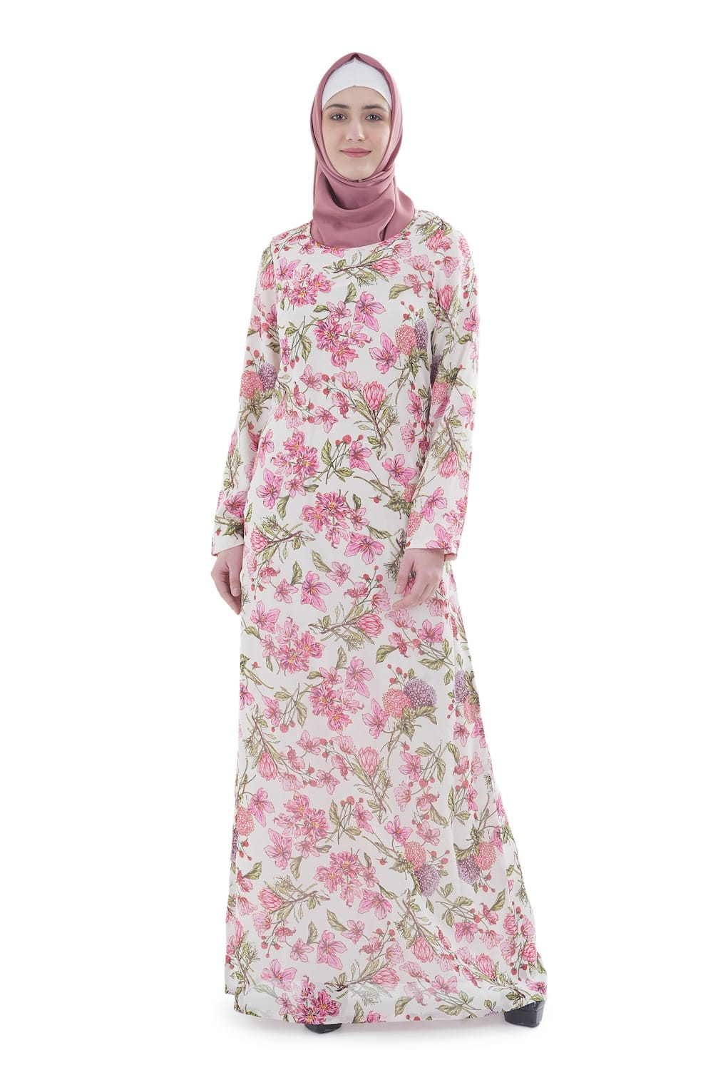 Printed Georgette Dual Layer Abaya AYG-078