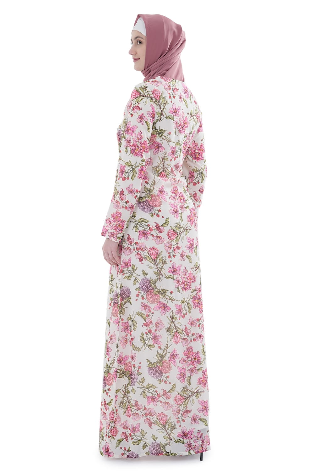 Printed Georgette Dual Layer Abaya AYG-078