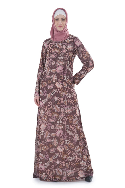 Printed Georgette Dual Layer Abaya AYG-079