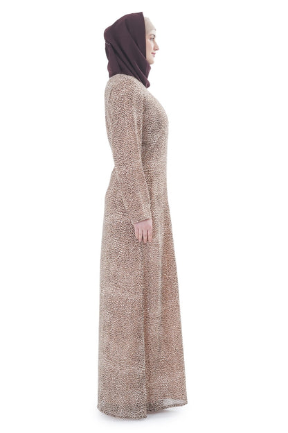 Printed Georgette Dual Layer Abaya AYG-081