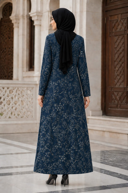 Printed Georgette Dual Layer Abaya AYG-083
