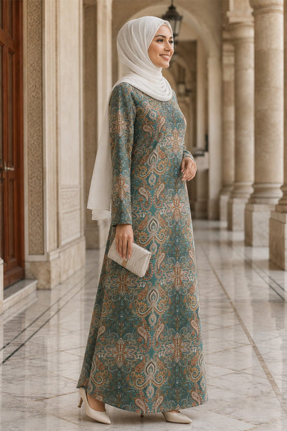 Printed Georgette Dual Layer Abaya AYG-093