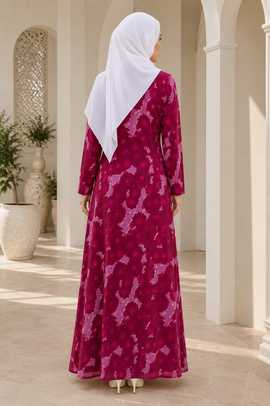 Printed Georgette Dual Layer Abaya AYG-103