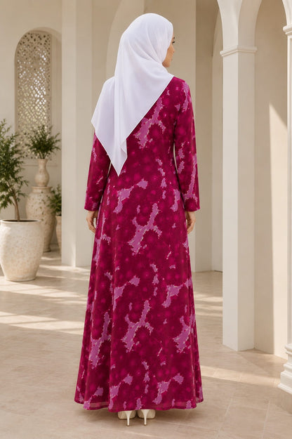 Printed Georgette Dual Layer Abaya AYG-103