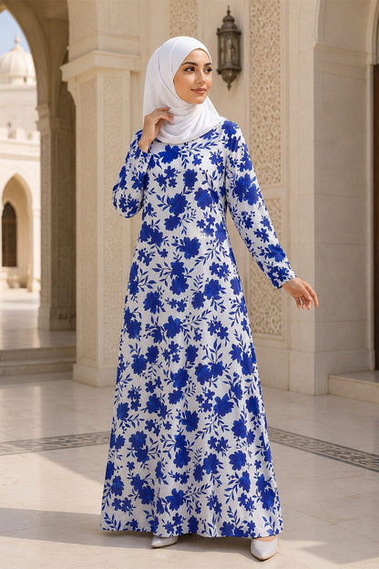 Printed Georgette Dual Layer Abaya AYG-114