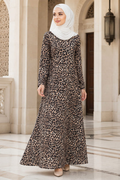 Printed Georgette Dual Layer Abaya AYG-124
