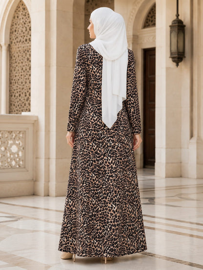 Printed Georgette Dual Layer Abaya AYG-124