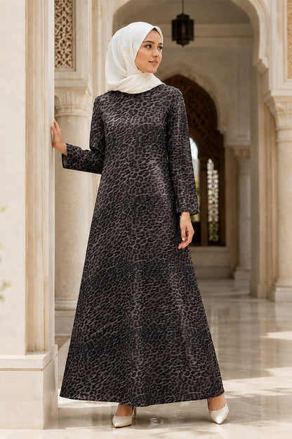 Printed Organza Dual Layer Abaya AYG-127