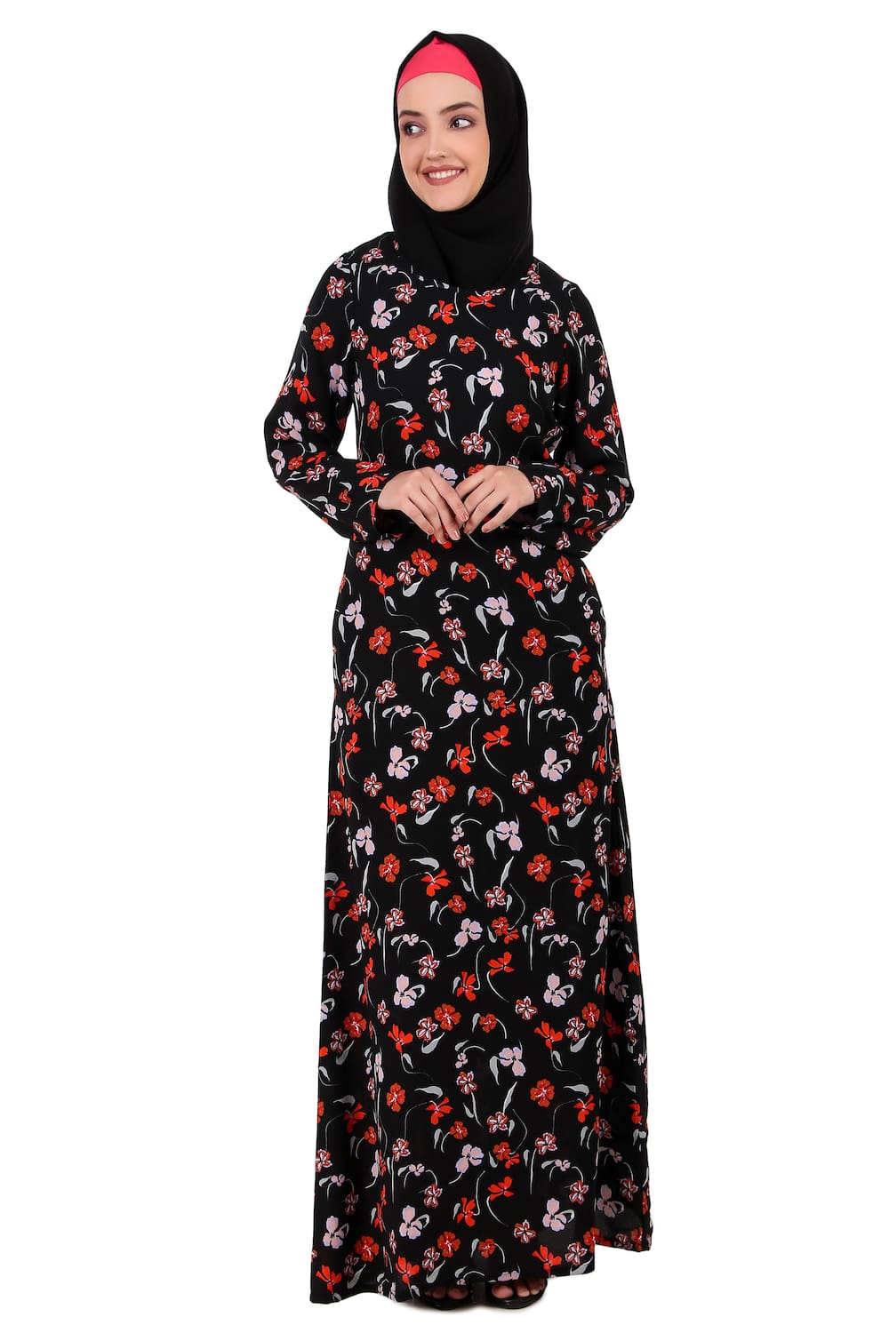 Printed Crepe Abaya AYP-394