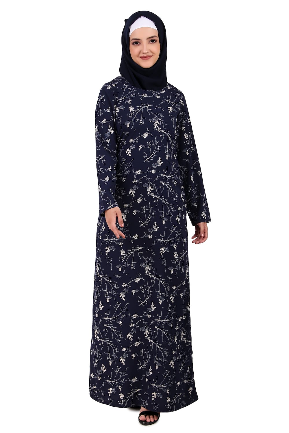 Printed Crepe Abaya AYP-395