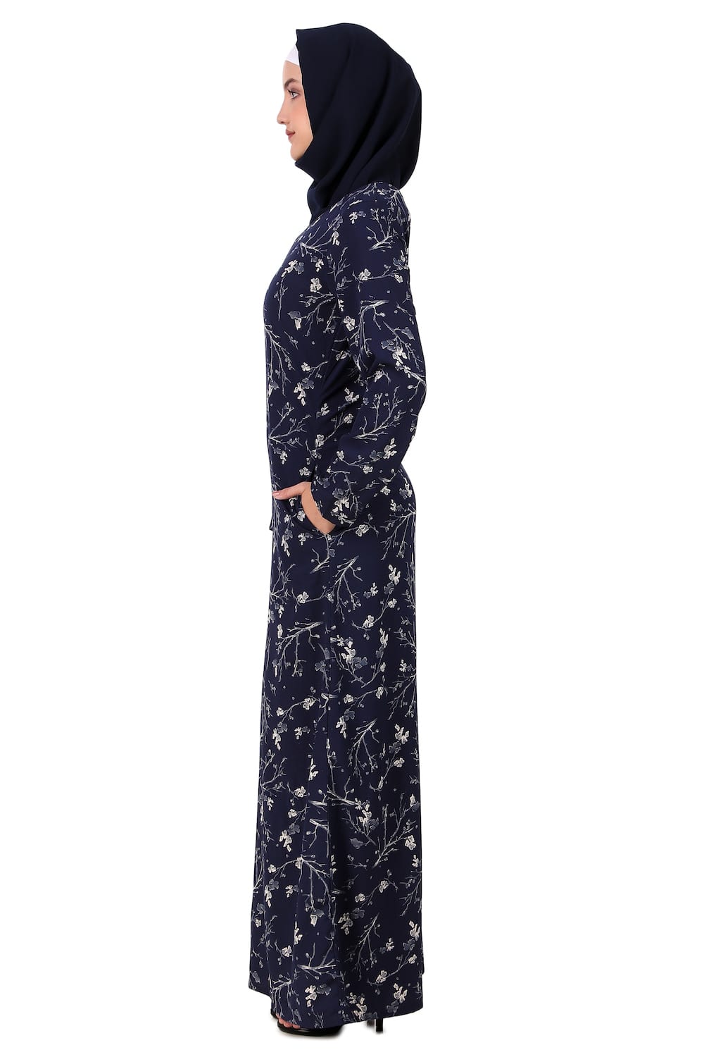 Printed Crepe Abaya AYP-395
