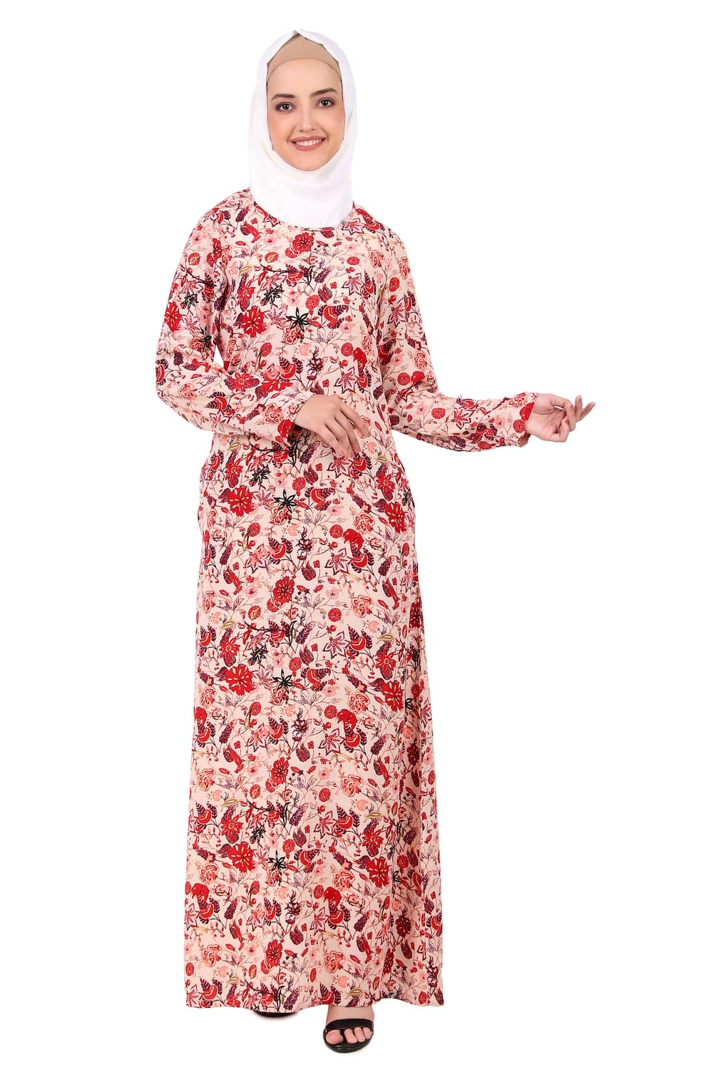 Printed Crepe Abaya AYP-398