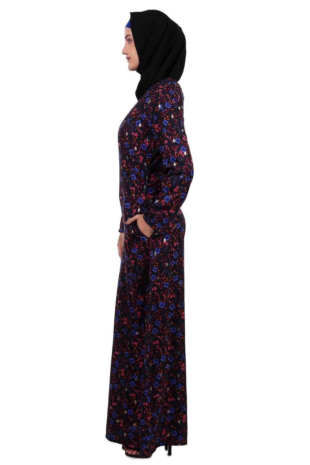 Printed Crepe Abaya AYP-399