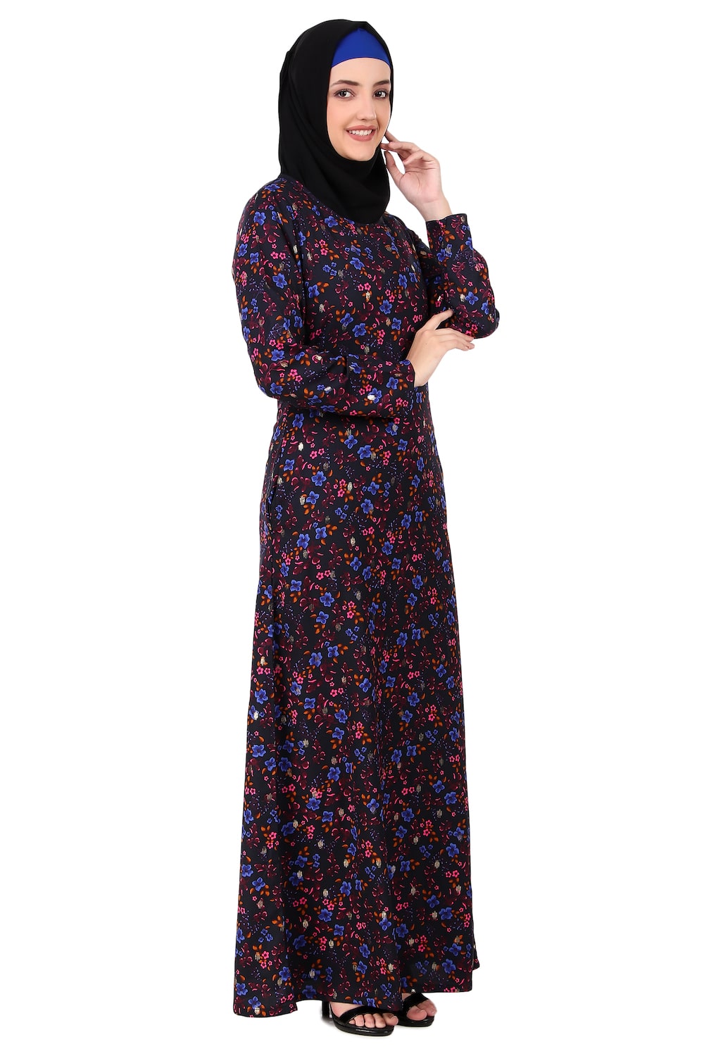 Printed Crepe Abaya AYP-399
