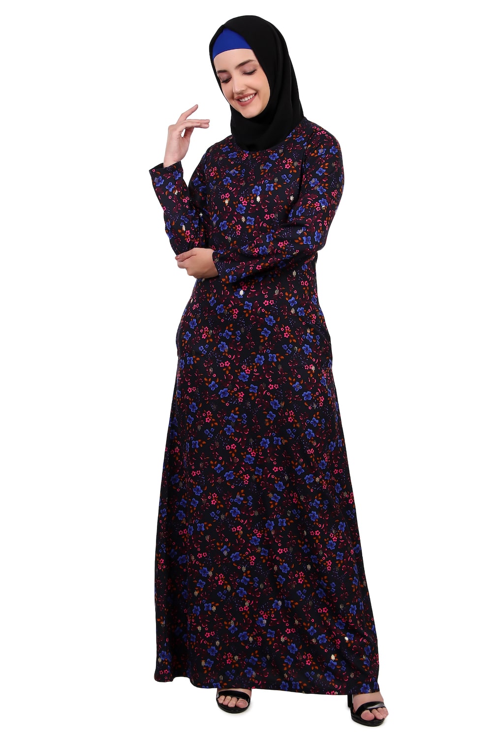 Printed Crepe Abaya AYP-399