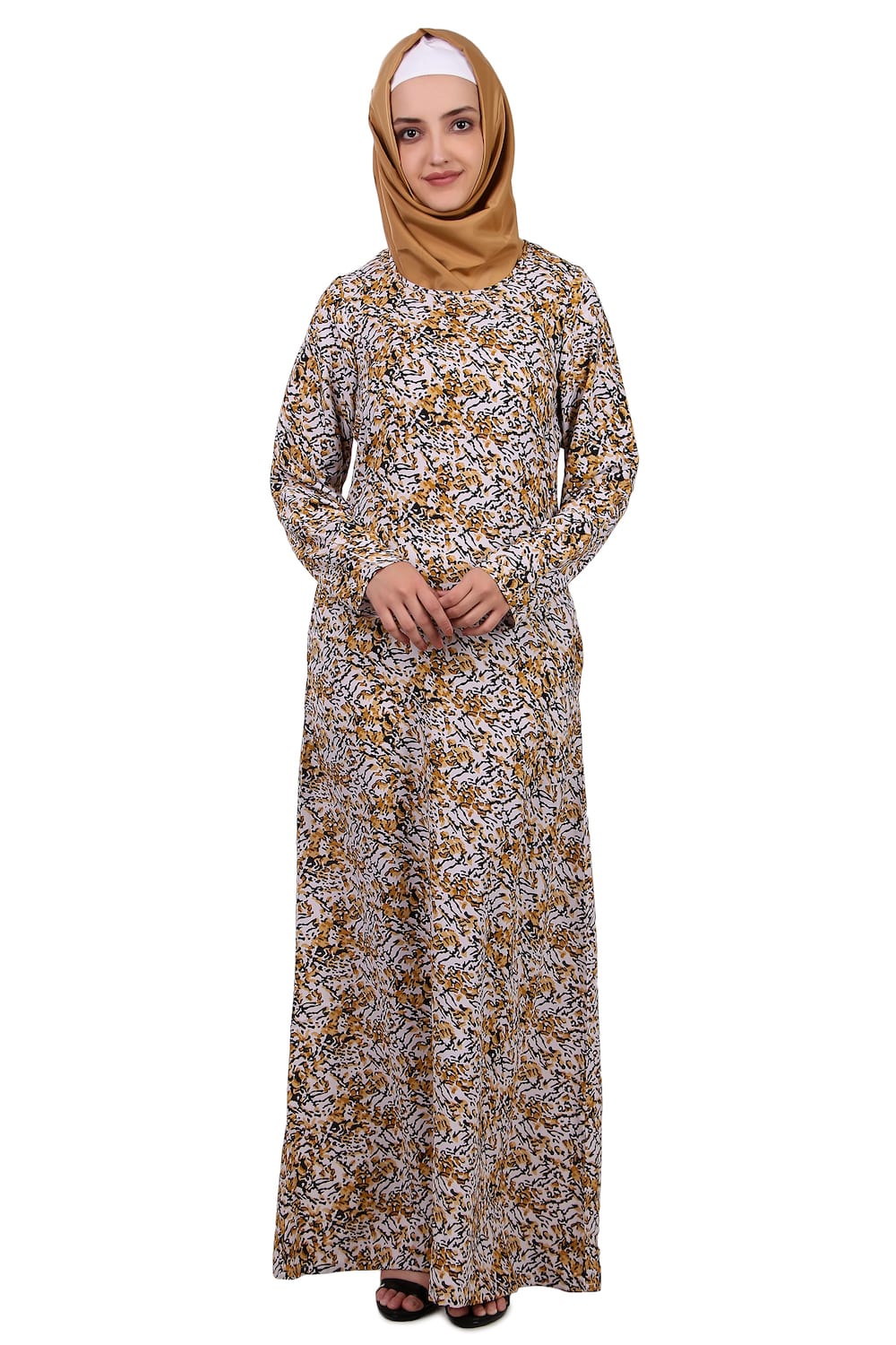 Printed Crepe Abaya AYP-401