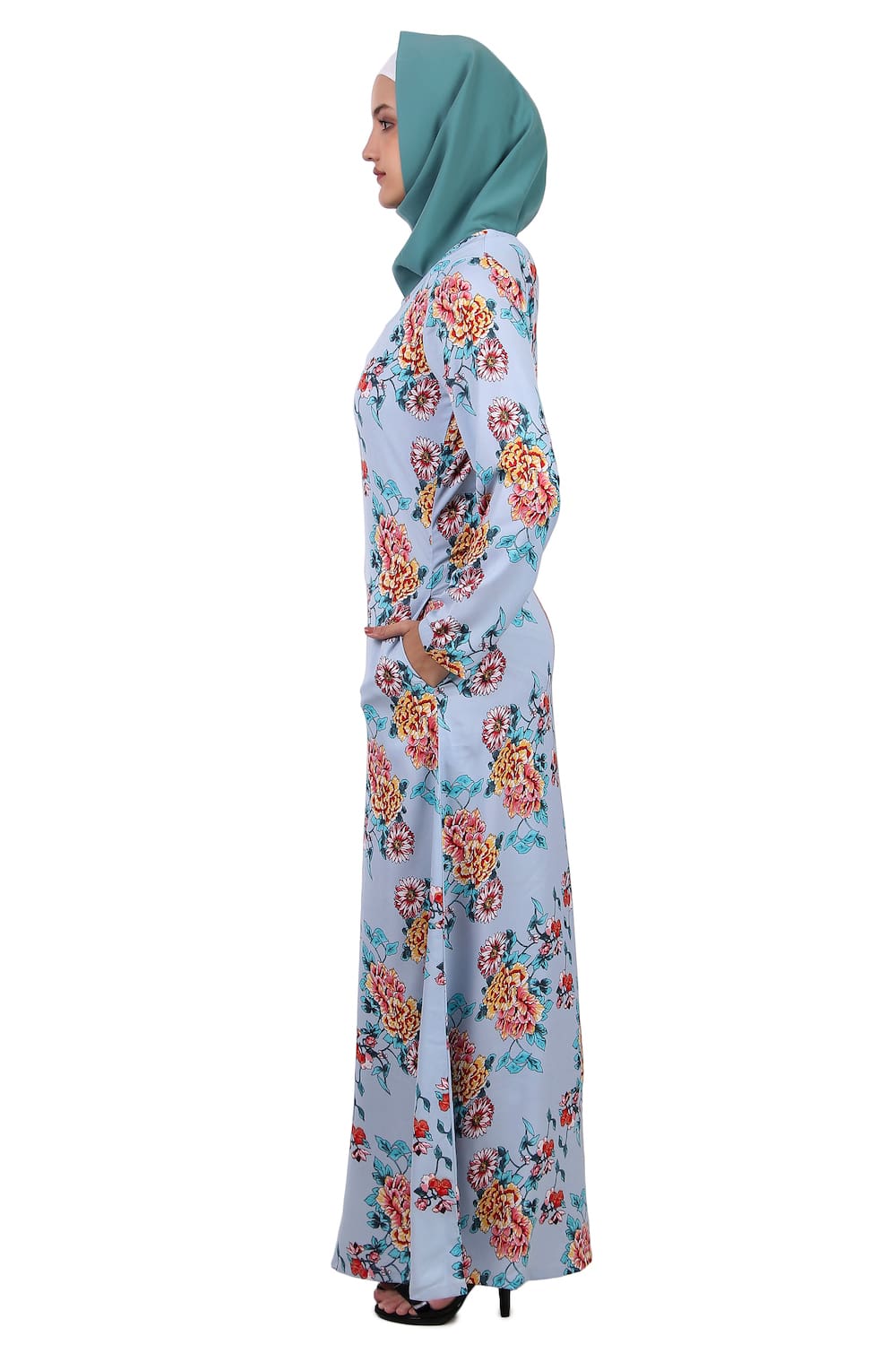 Printed Crepe Abaya AYP-403