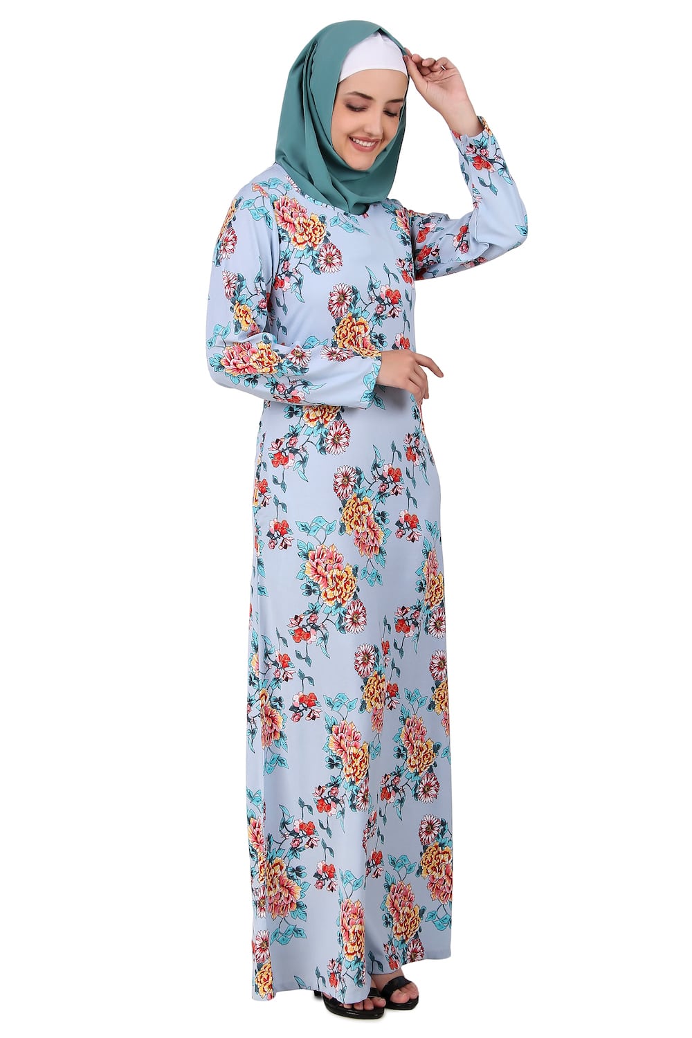 Printed Crepe Abaya AYP-403