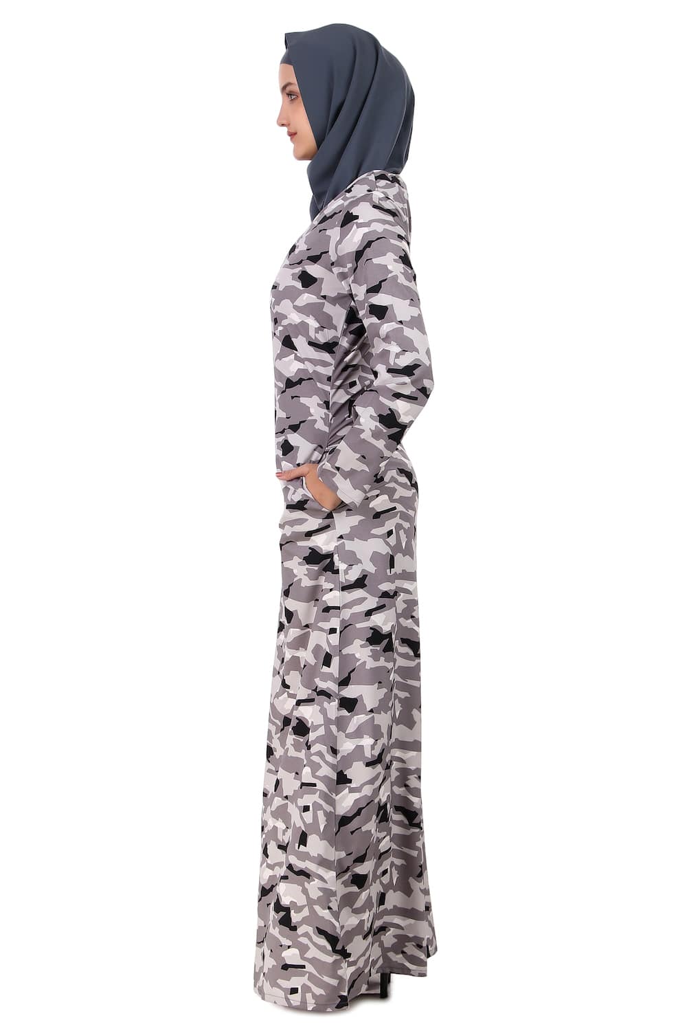 Printed Crepe Abaya AYP-405