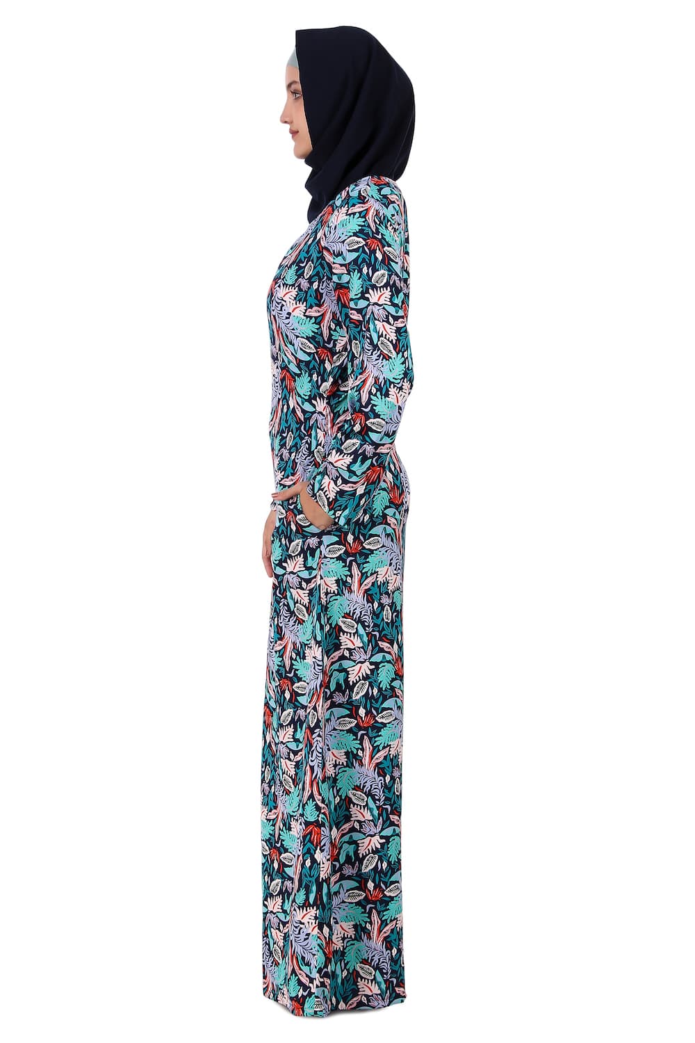 Printed Crepe Abaya AYP-409
