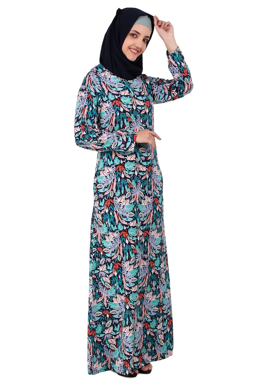 Printed Crepe Abaya AYP-409