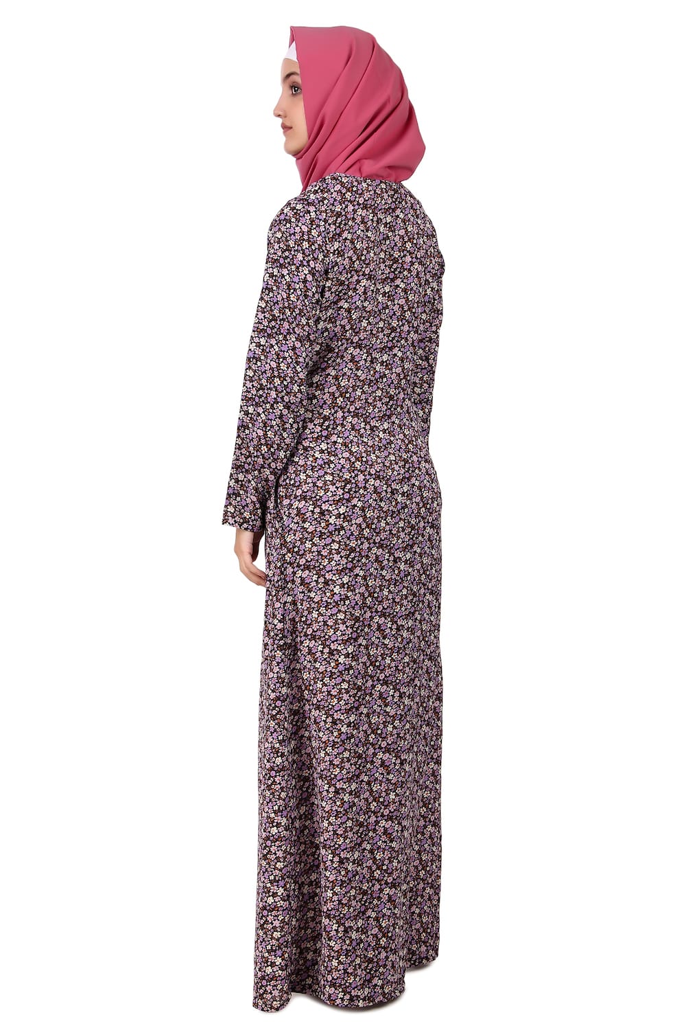 Printed Crepe Abaya AYP-412