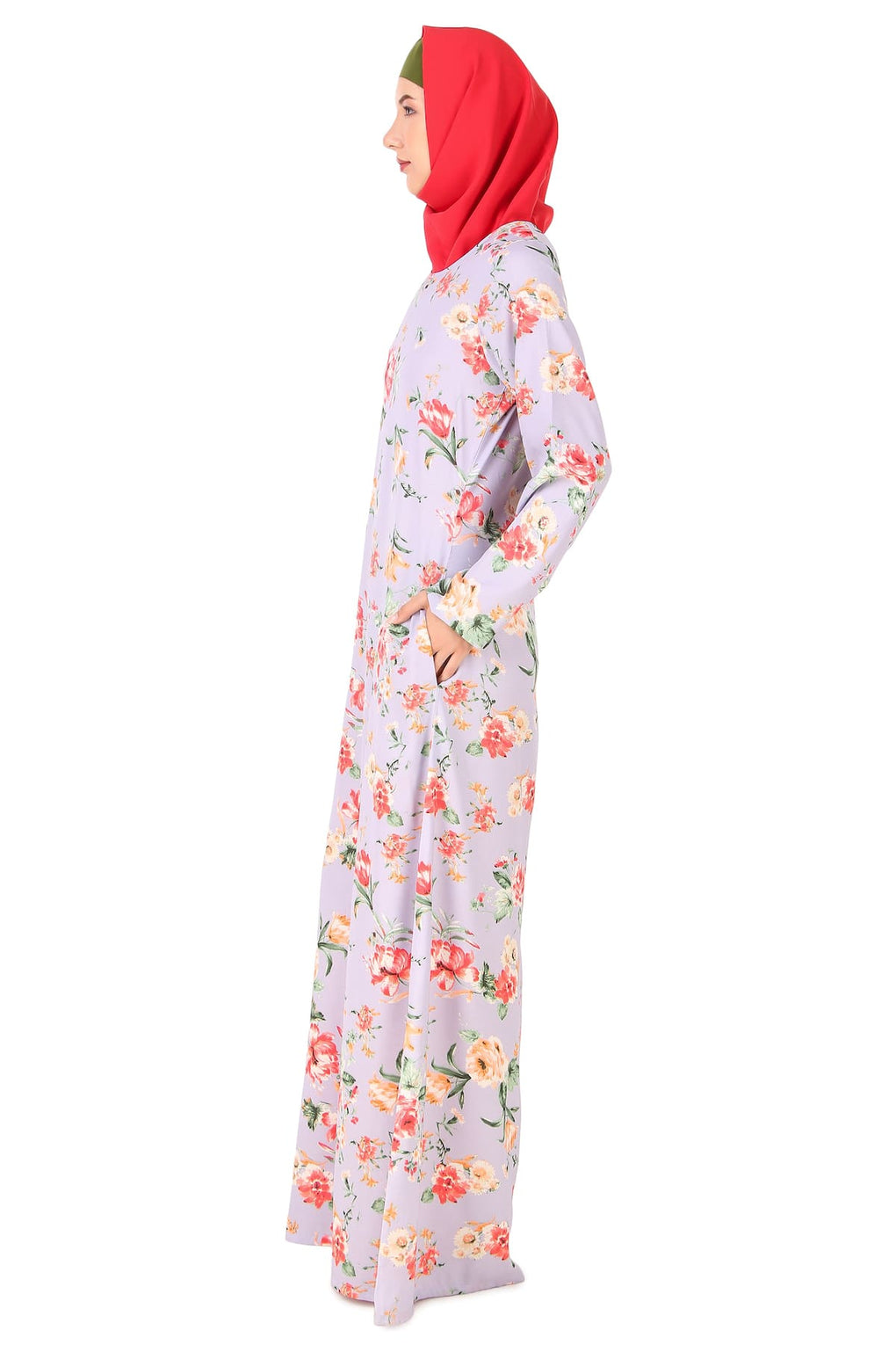 Printed Crepe Abaya AYP-413