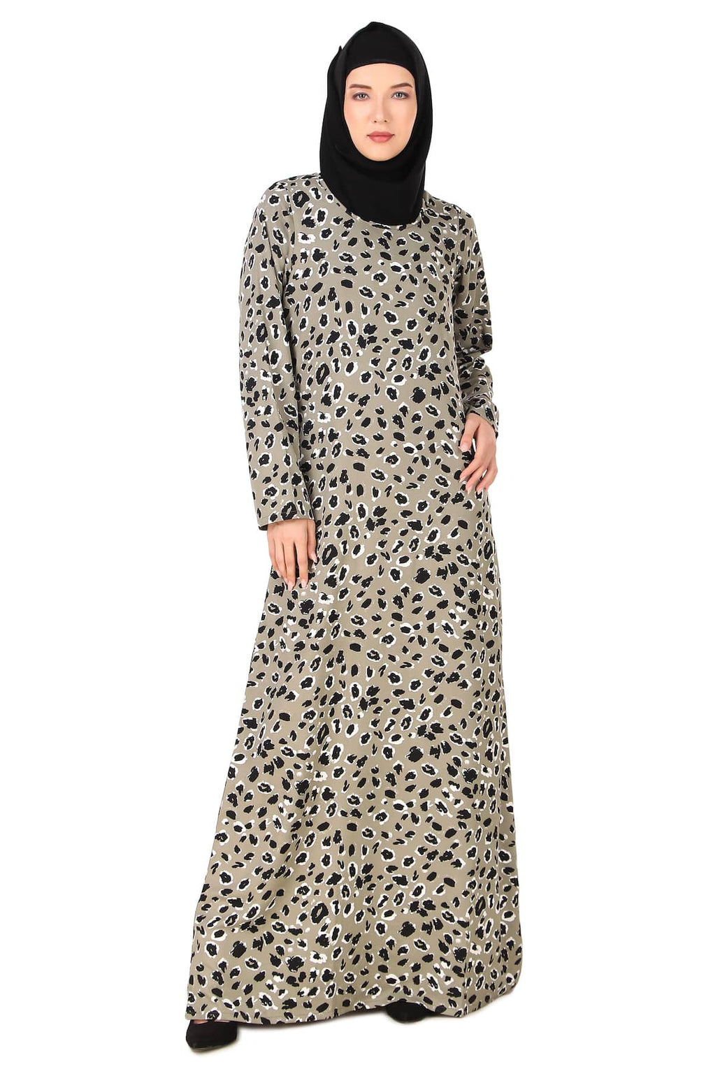 Printed Crepe Abaya AYP-415