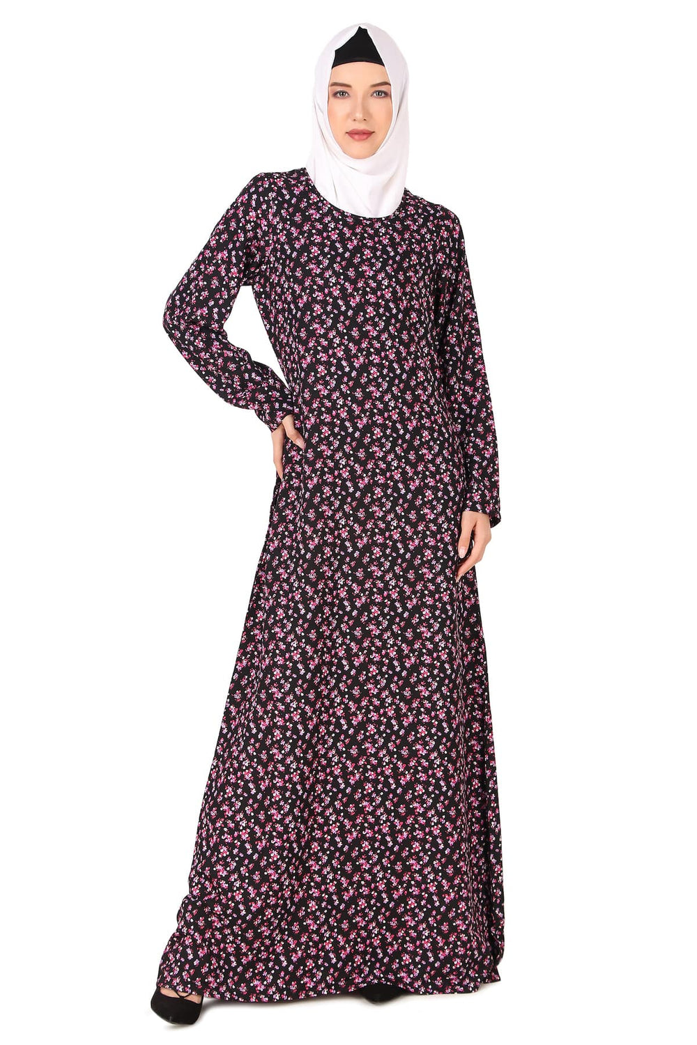 Printed Crepe Abaya AYP-417