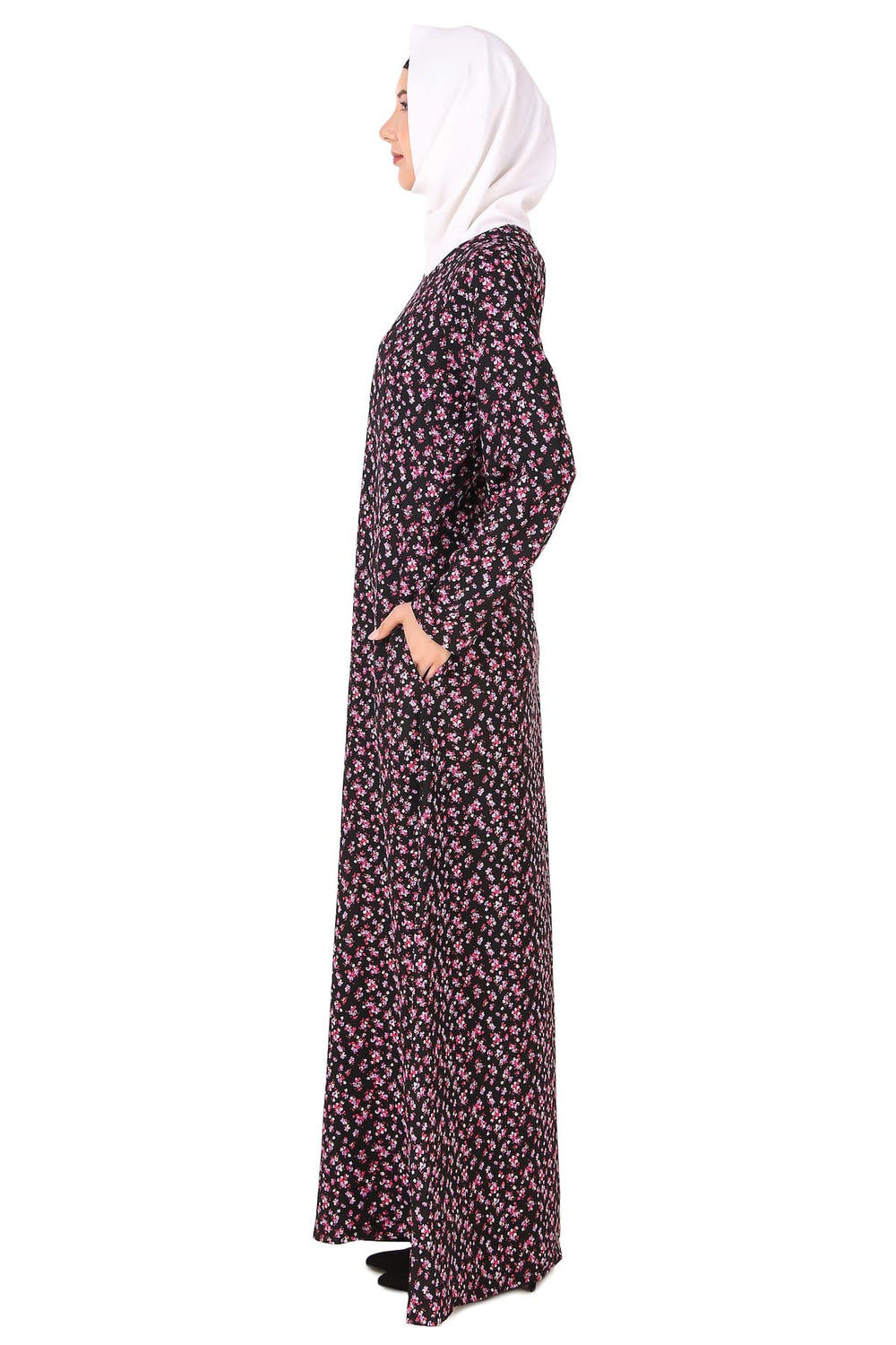 Printed Crepe Abaya AYP-417