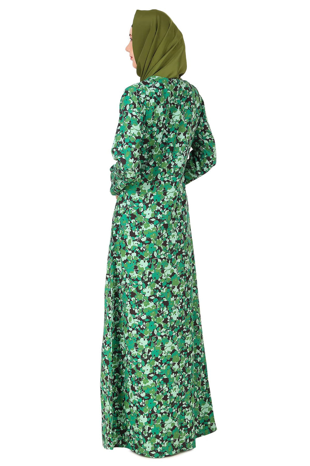 Printed Crepe Abaya AYP-418