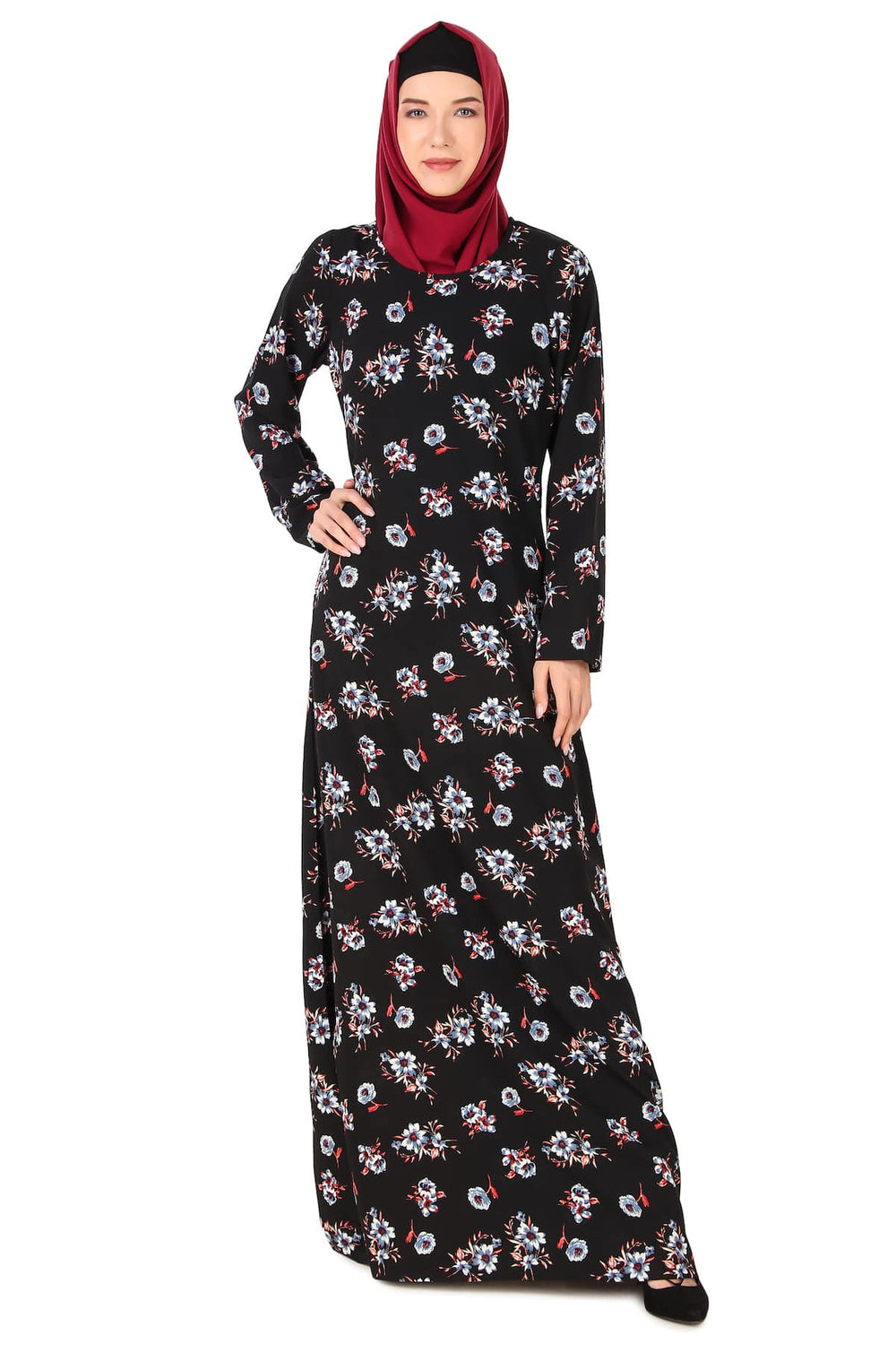Printed Crepe Abaya AYP-419
