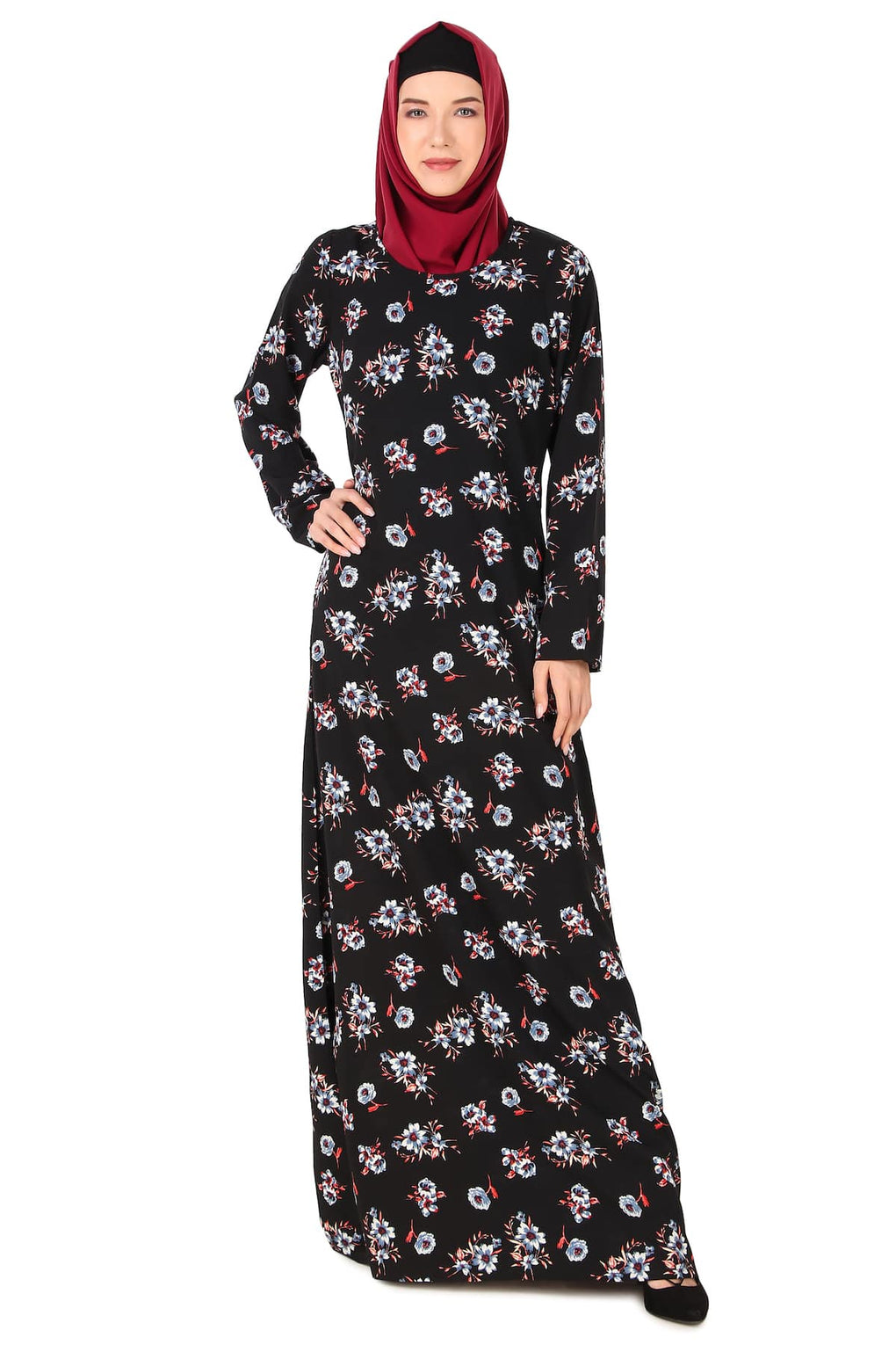 Printed Crepe Abaya AYP-419