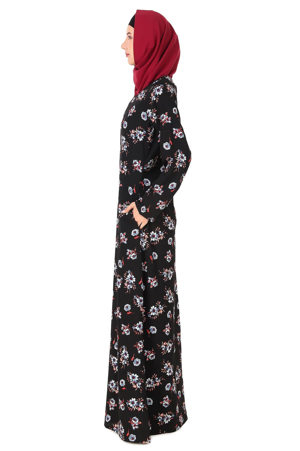 Printed Crepe Abaya AYP-419