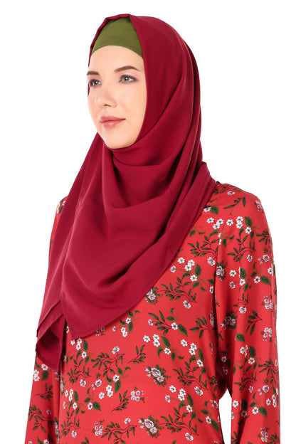 Printed Crepe Abaya AYP-421