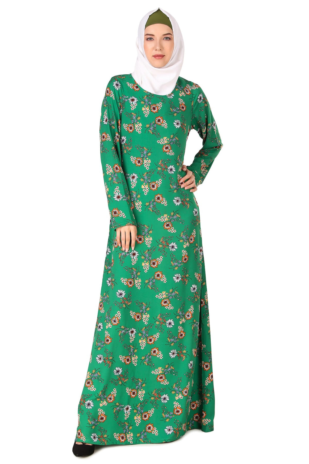 Printed Crepe Abaya AYP-422