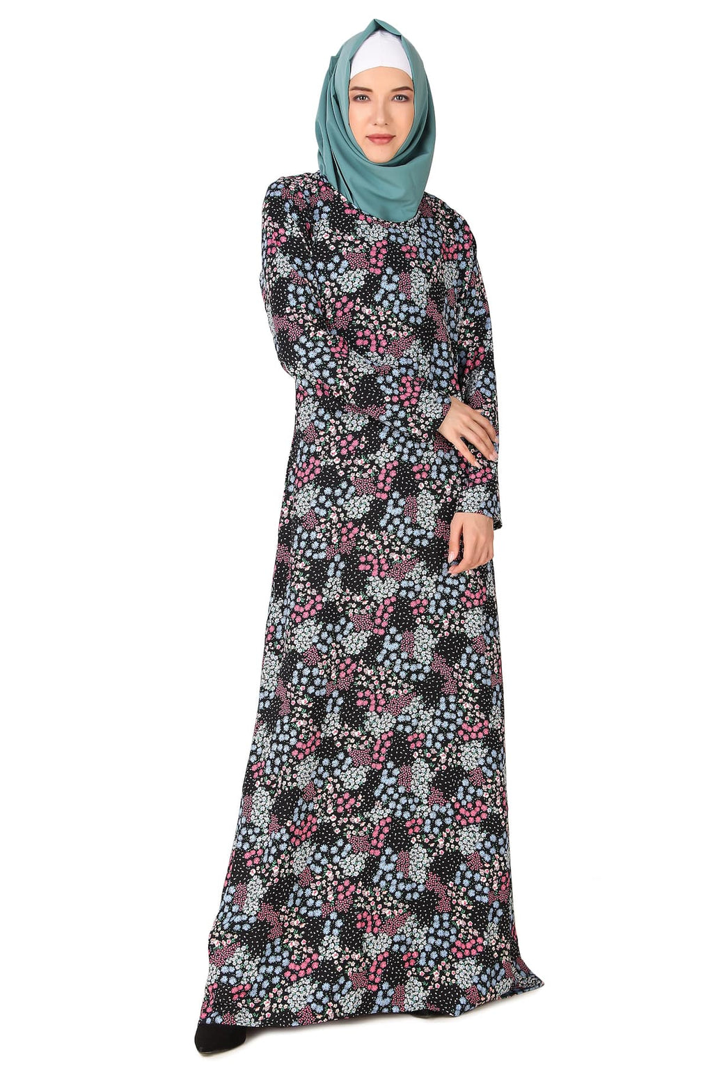 Printed Crepe Abaya AYP-426