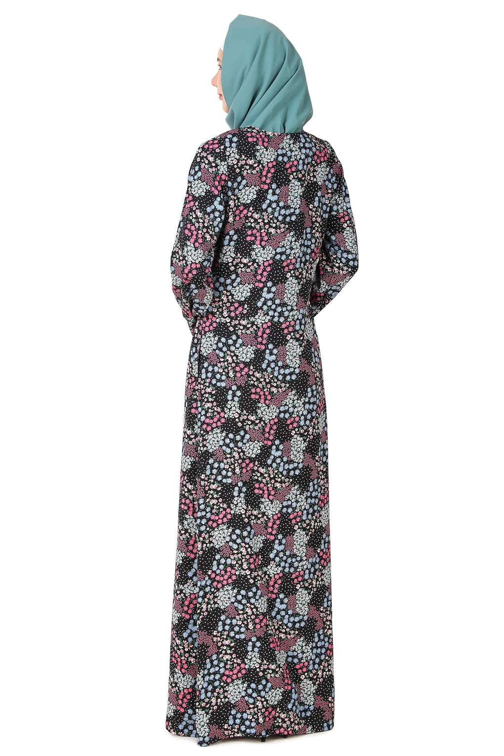 Printed Crepe Abaya AYP-426