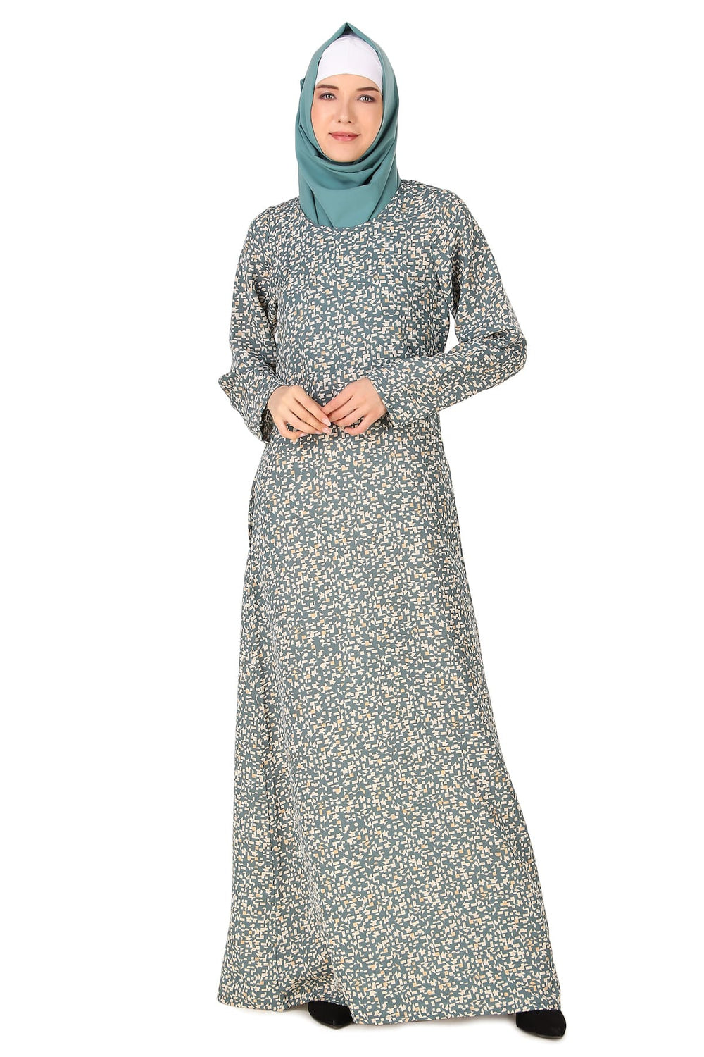 Printed Crepe Abaya AYP-427