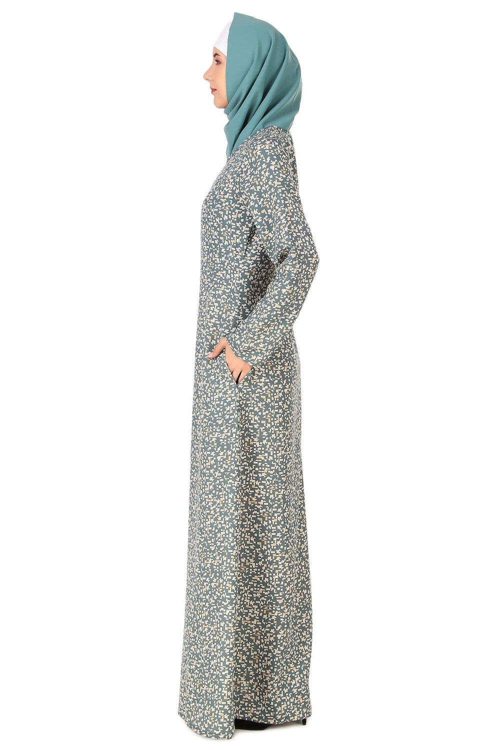 Printed Crepe Abaya AYP-427