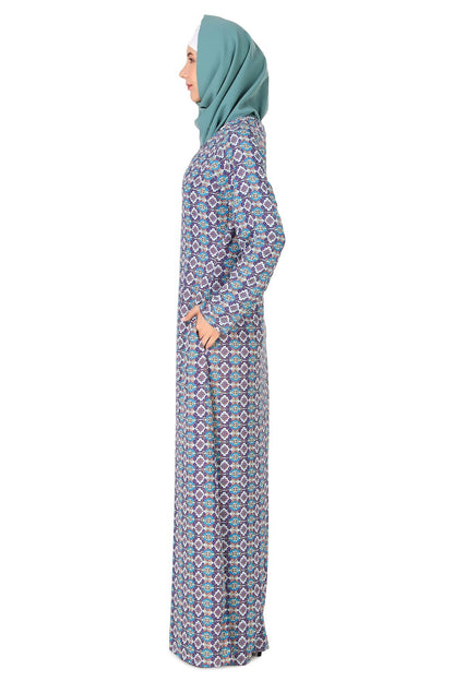 Printed Crepe Abaya AYP-428